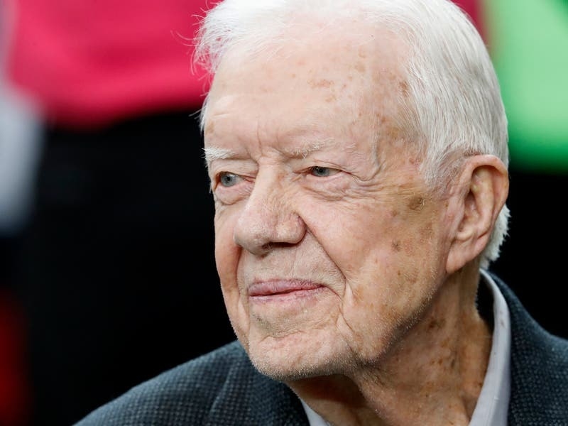 Former president Jimmy Carter appears at peanut festival ahead of 99th