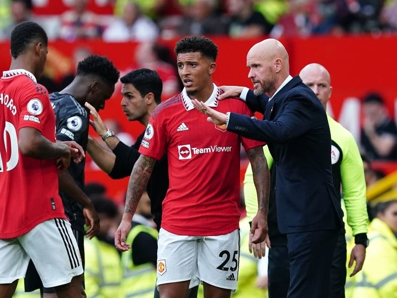 He Knows What He Has To Do – Erik Ten Hag On Jadon Sancho’s Man Utd ...