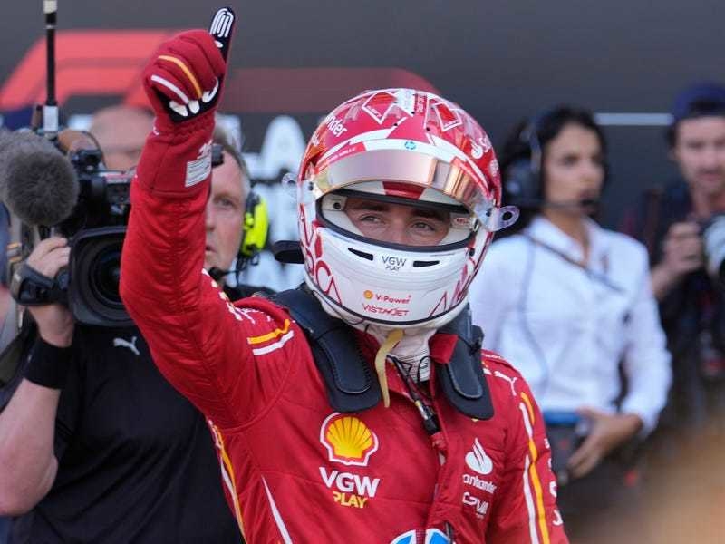 Charles Leclerc takes Monaco pole as Max Verstappen only sixth fastest ...