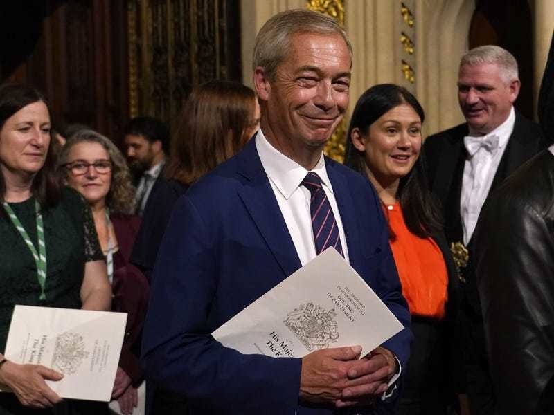 Farage revealed as highest-earning MP, receiving £98,000 a month from GB News