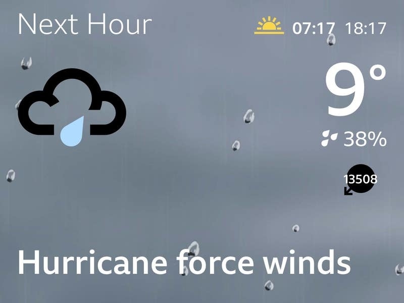 BBC apologises for weather app forecasting ‘hurricane force winds’ for UK