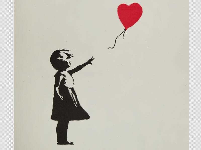 Iconic Banksy print fetches more than £80,000 at US auction